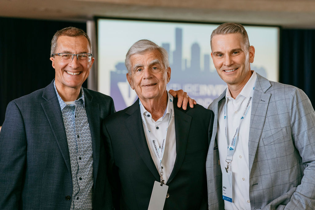 Jim Adox, Bruce Sherman, Mike Blue of HistoSonics at Venture Investors Health Fund Annual Meeting